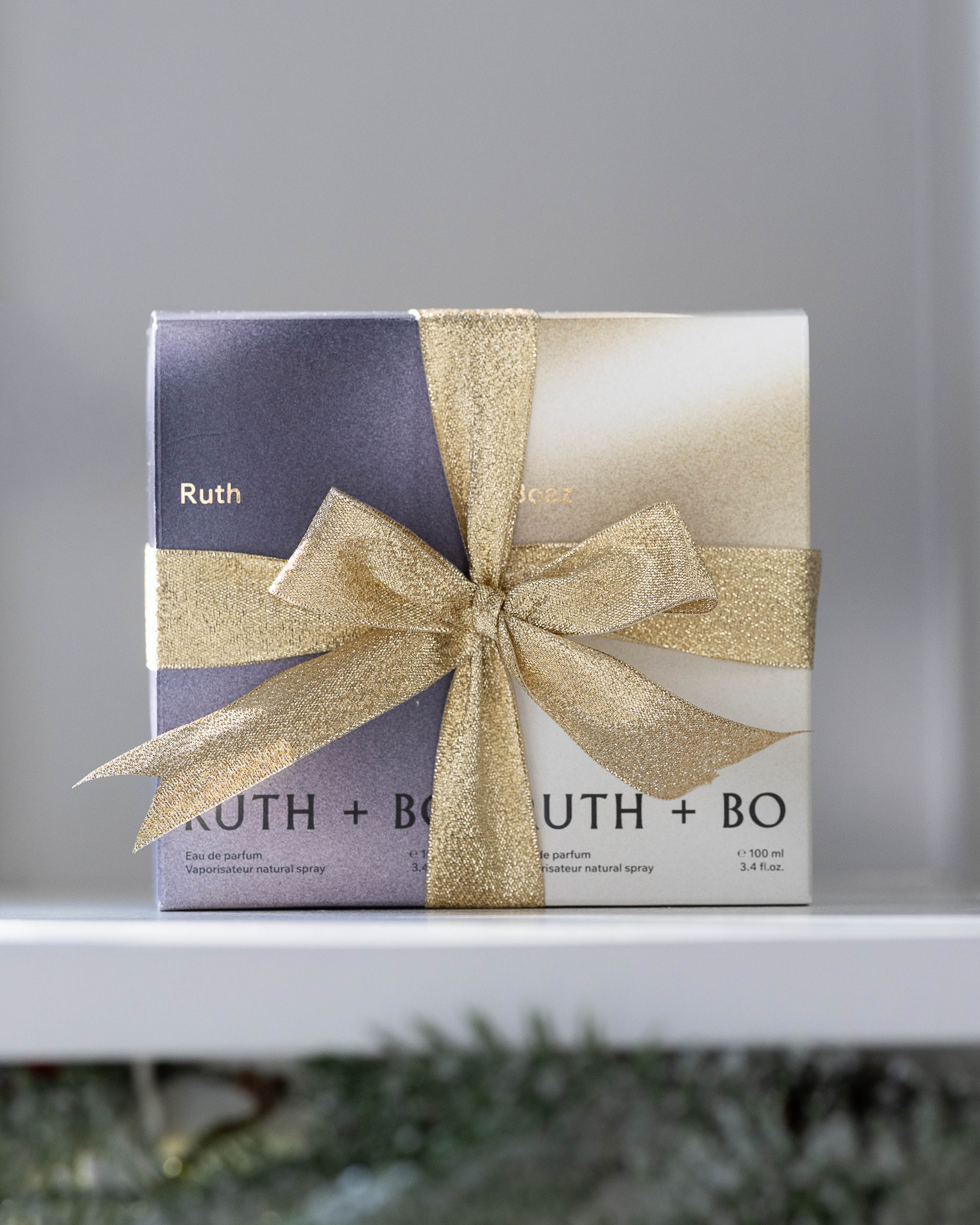 The Ruth + Boaz gift set in its box